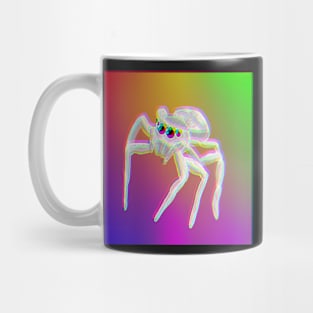 Jumping Spider Drawing V9 (Glitch) Mug